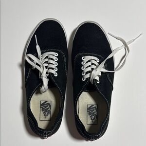 Vans Black and White Classic Canvas Sneakers